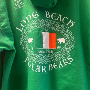 Long Beach NY Polar Bears Unisex  Pullover Hoodie Irish Day St. Patrick’s